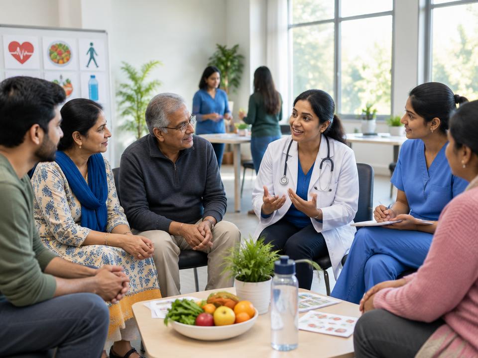 Illustrative scene representing health